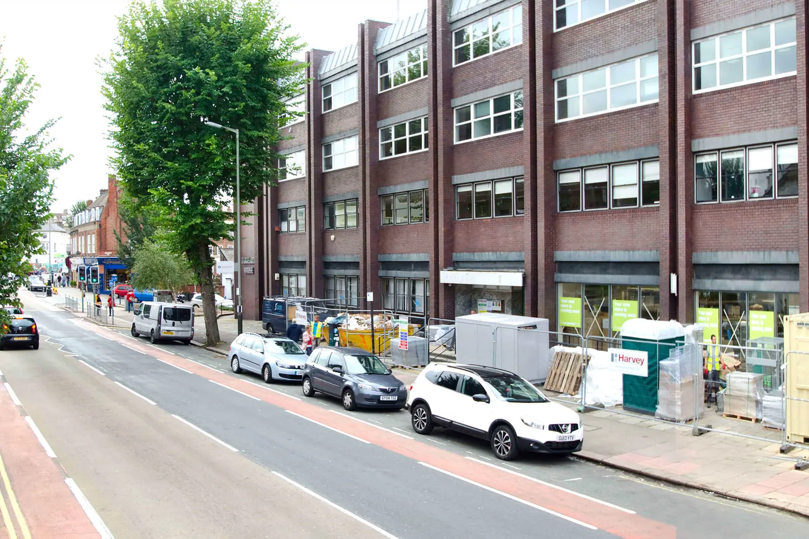 Ridgeland House: site photograph before the CGI