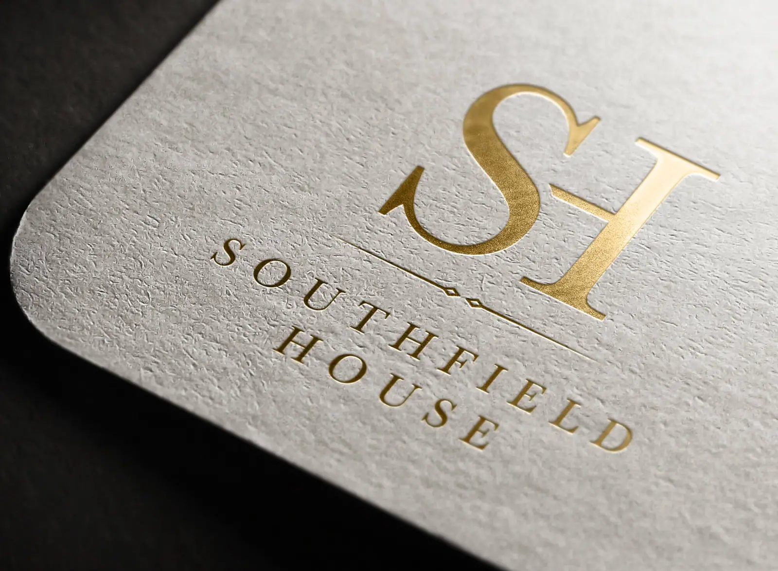 Southfield House logo embossed in gold