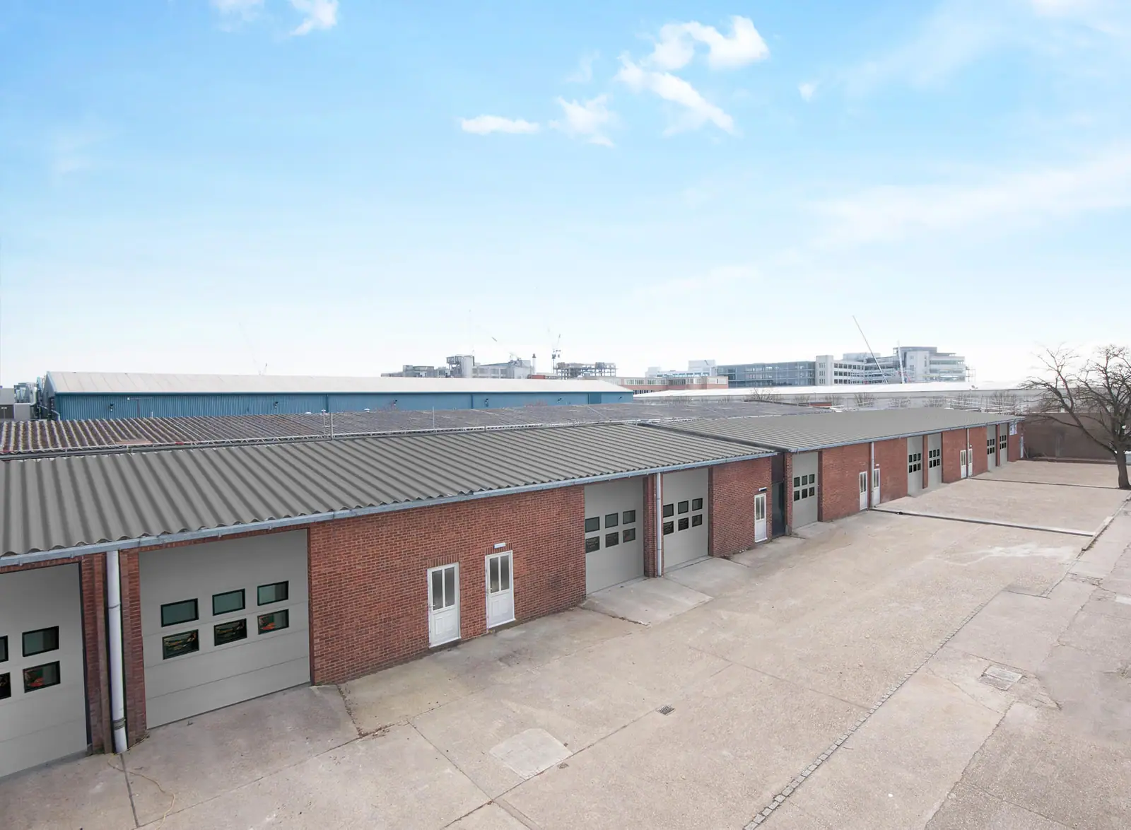 CGI of a refurbished industrial terrace