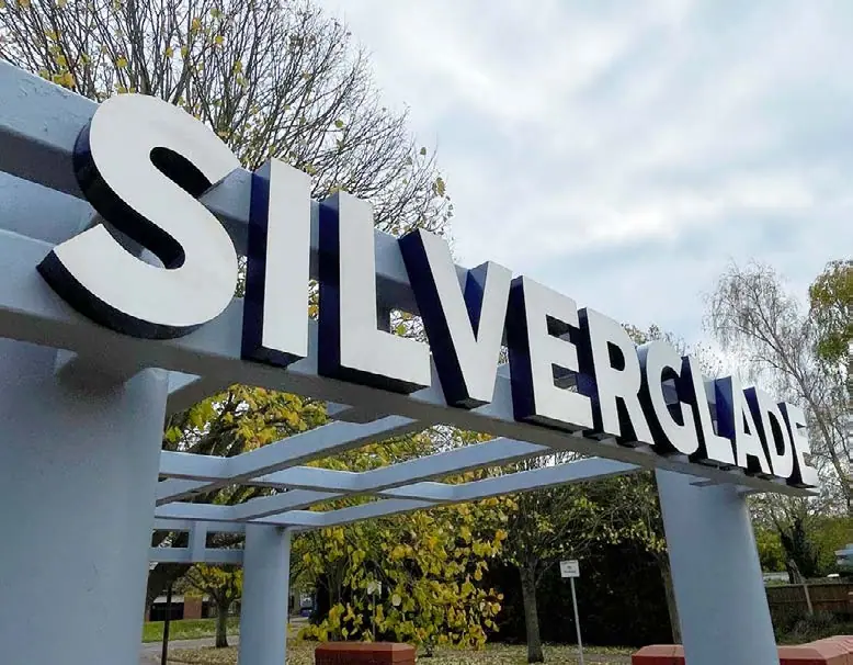 Silverglade built-up steel letters