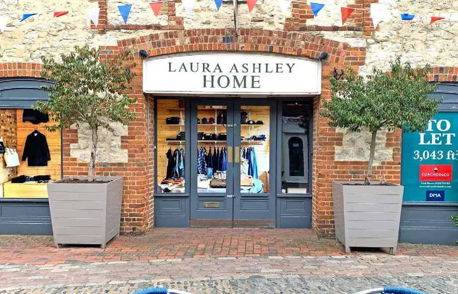 Laura Ashley Home shop window graphics