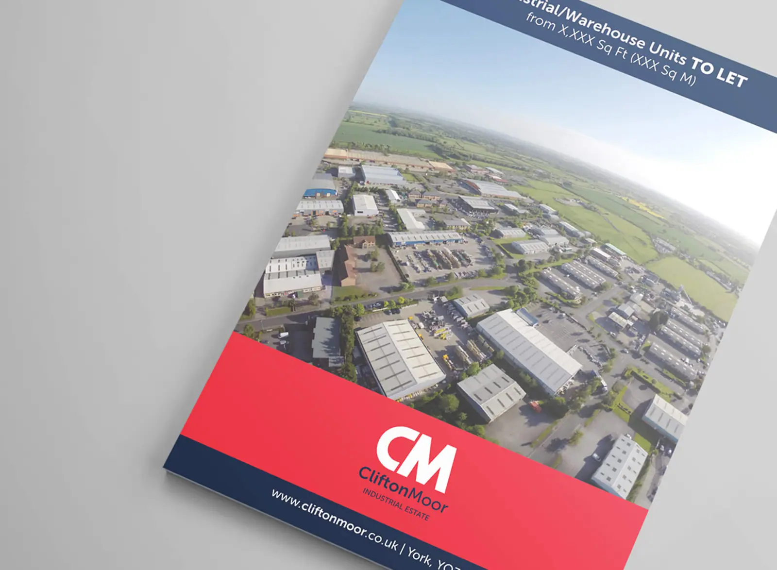 Clifton Moor brochure with an aerial photograph