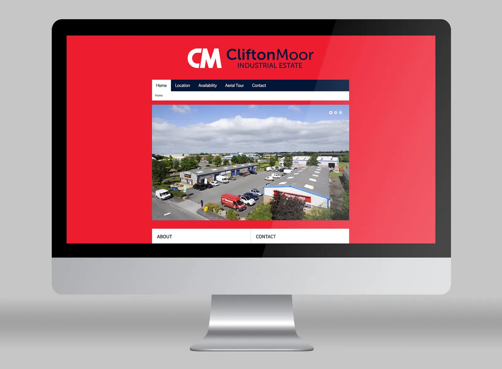 Clifton Moor website on a desktop screen