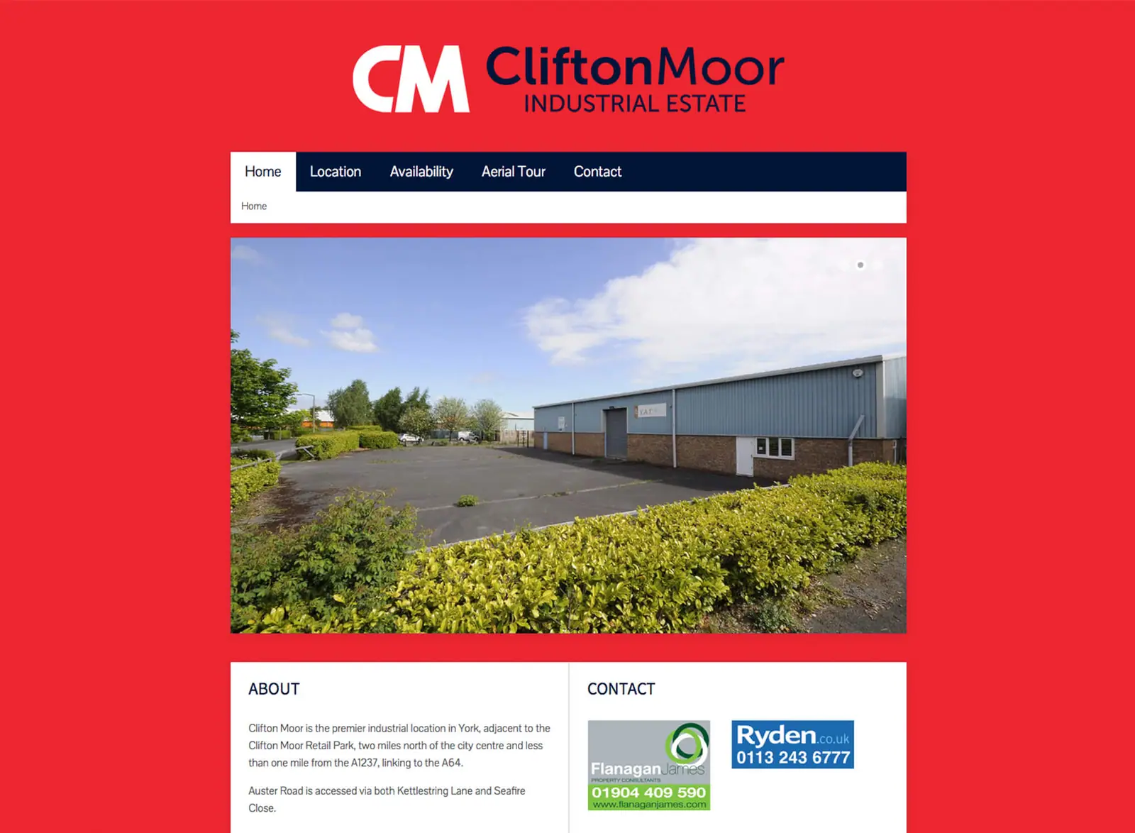 Clifton Moor website availability page
