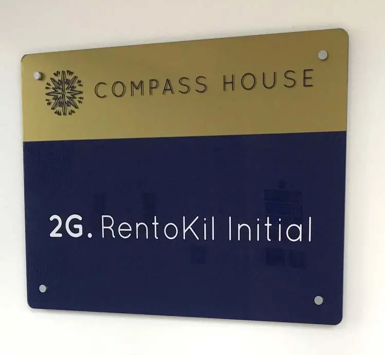 Compass House plaque for Rentokil Initial