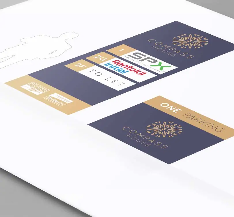 Compass House brand stationery concepts