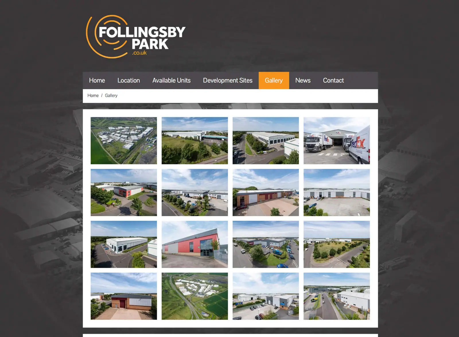 Follingsby Park website gallery of available units