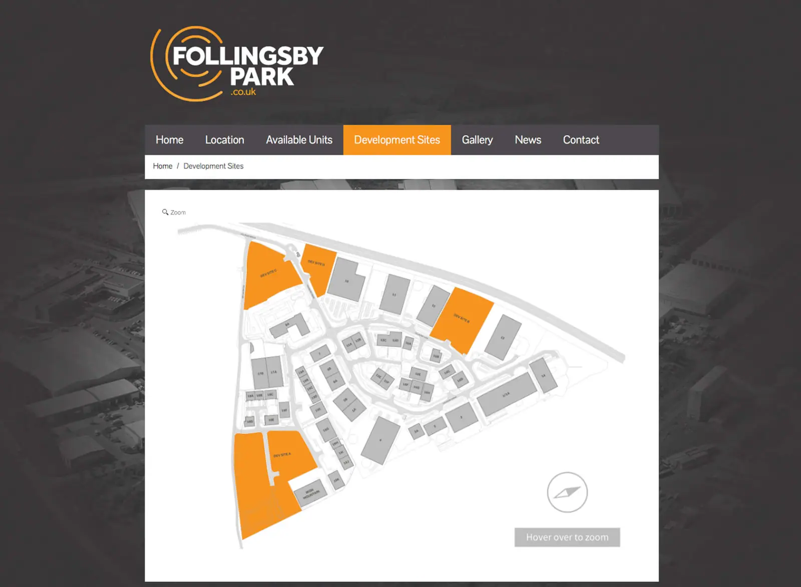 Follingsby Park website development plan