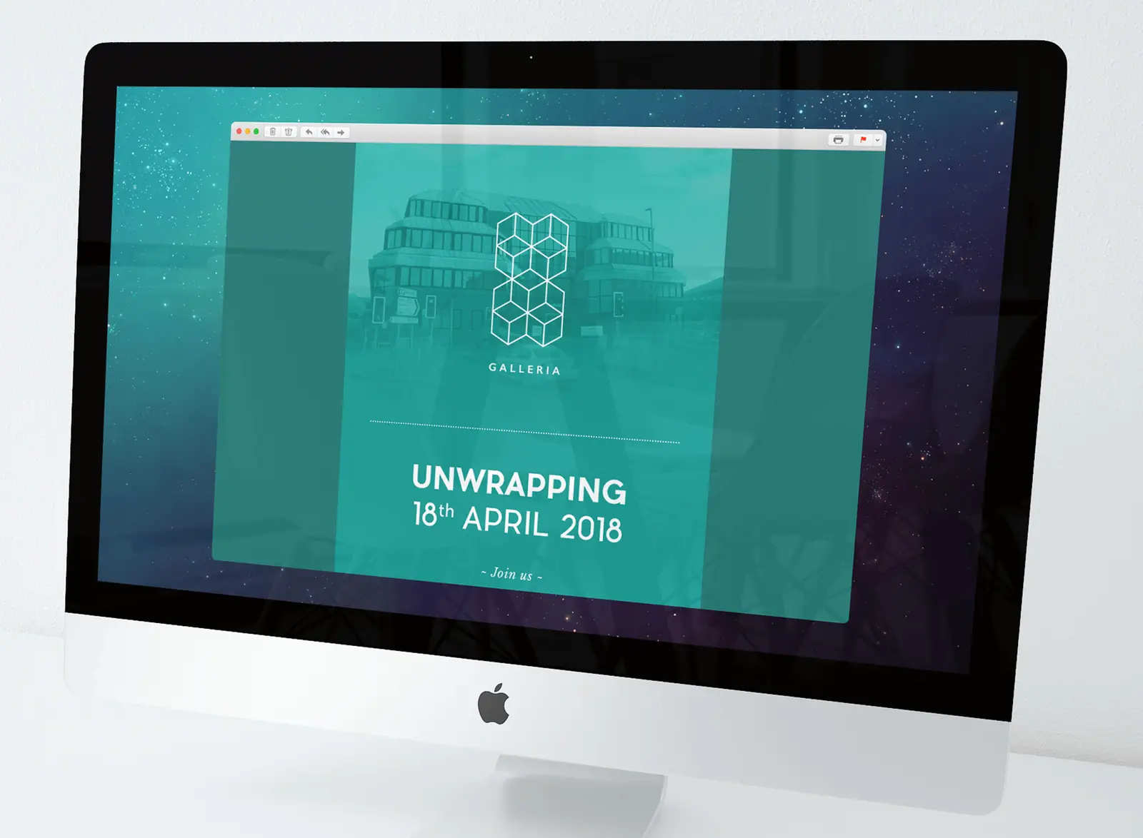 Galleria launch countdown website