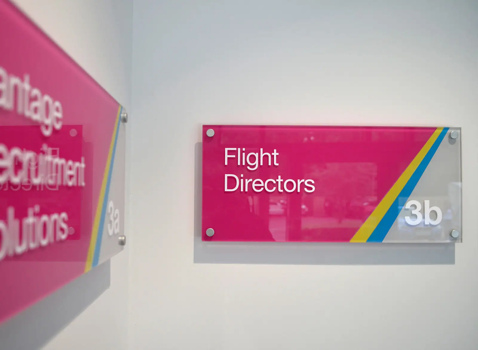 Internal occupier plaques for unit 3b