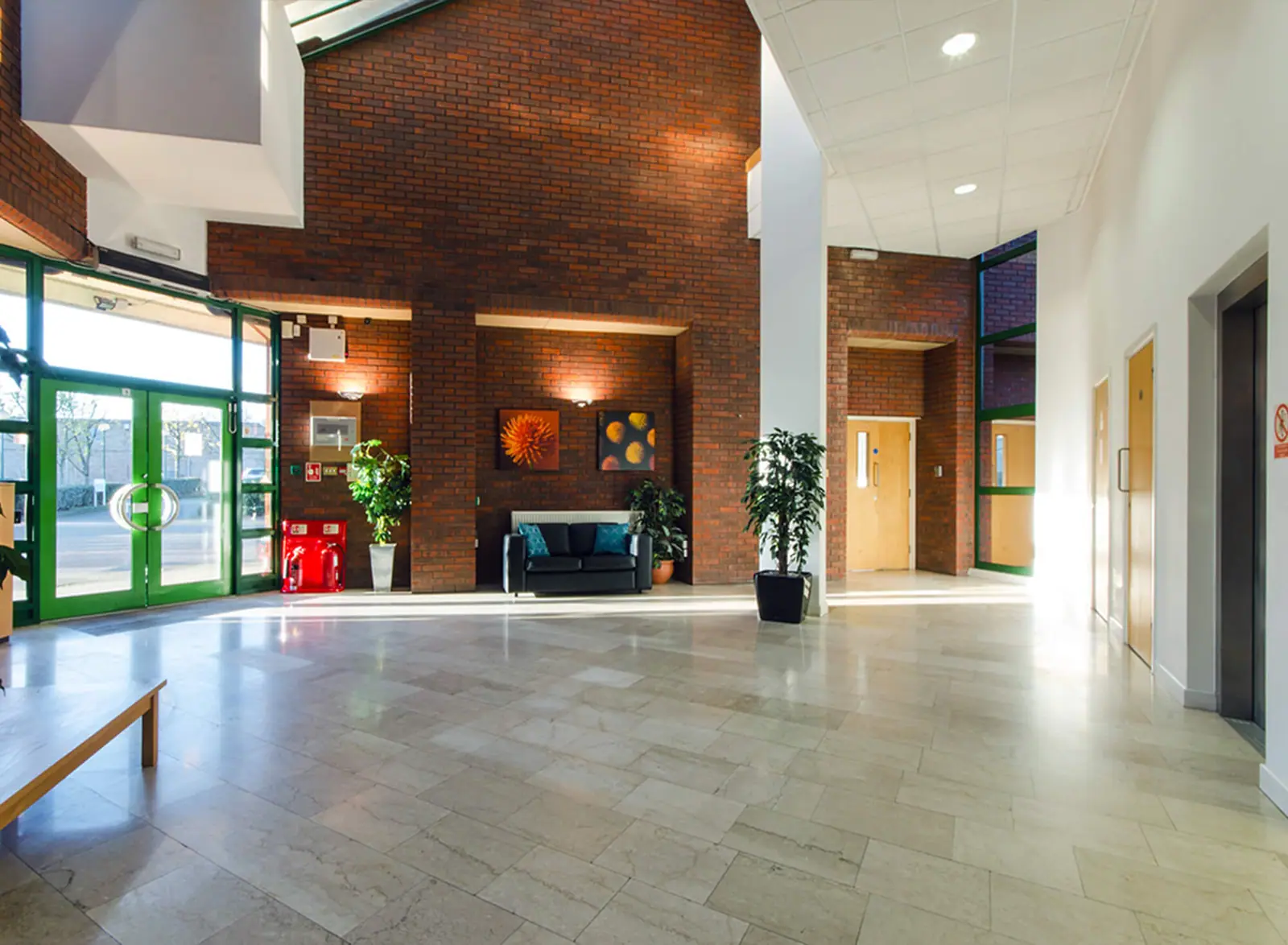 Reception interior at Kingsland