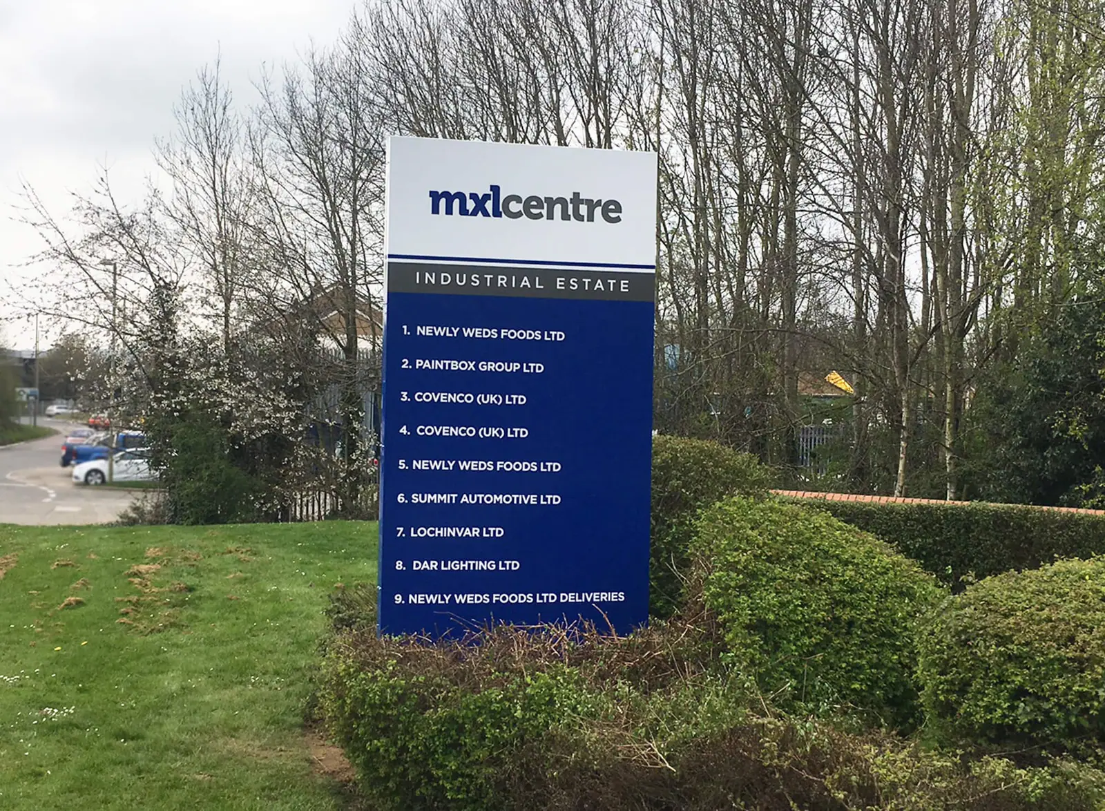 MXL Centre occupier directory totem