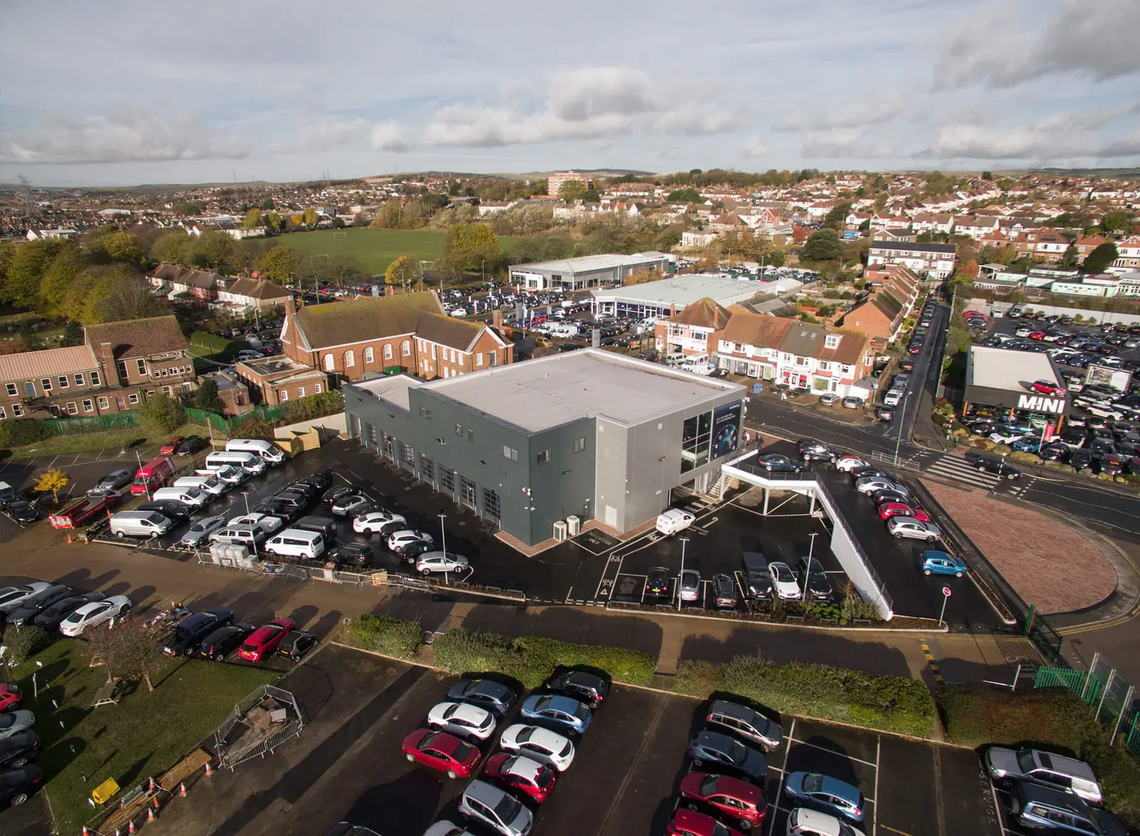 The completed Rivervale showroom from above
