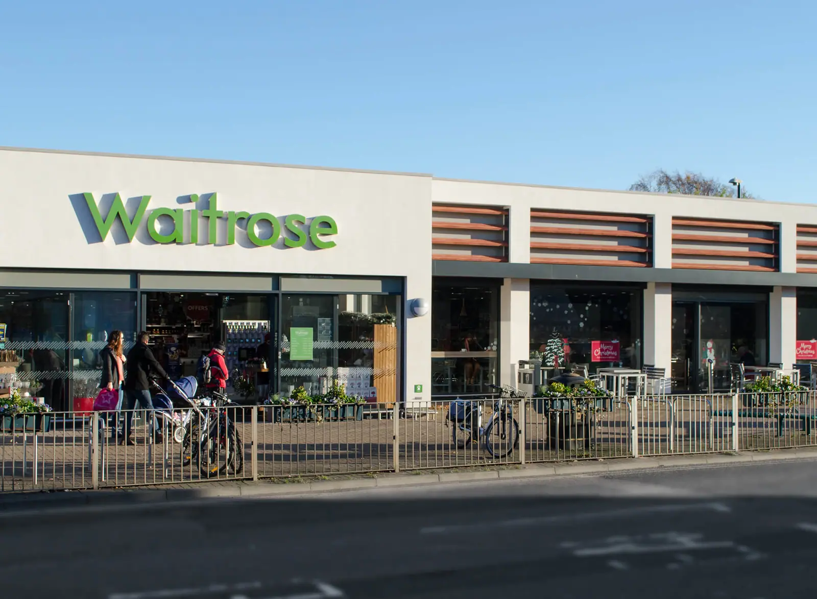 Waitrose and neighbouring shops at Rustington