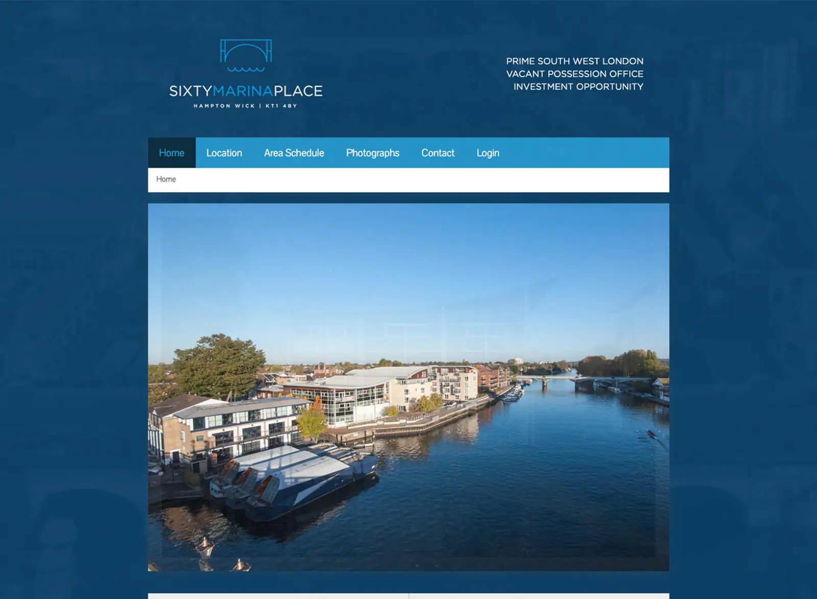 Sixty Marina Place website home page