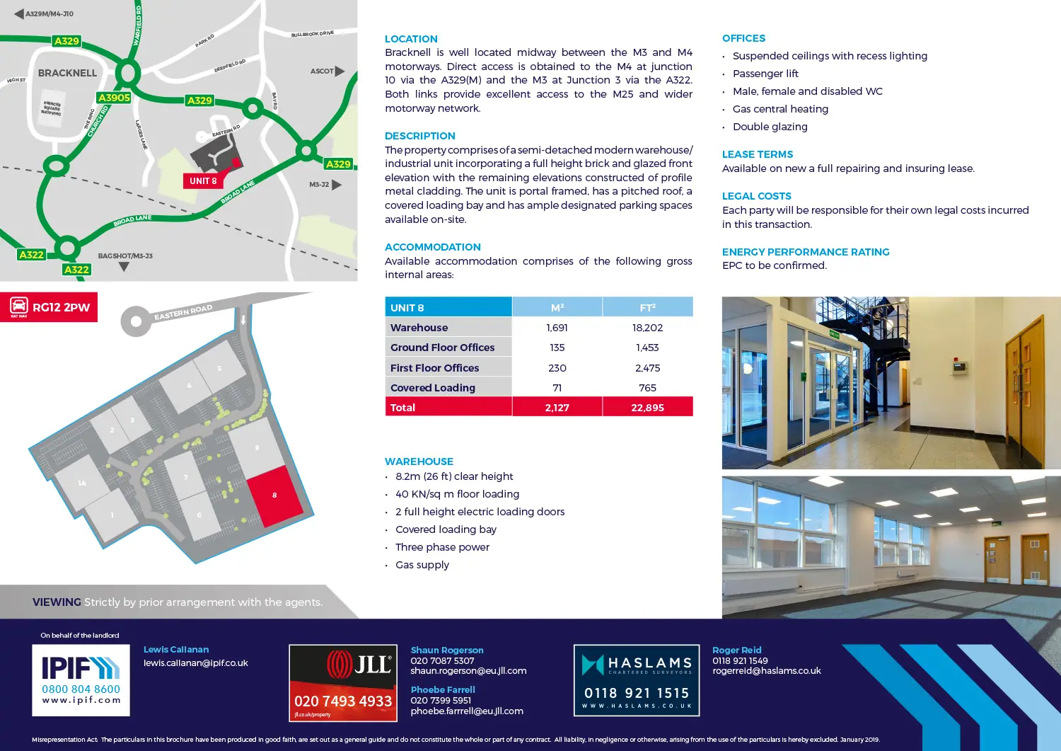 Sterling Centre particulars with site plan