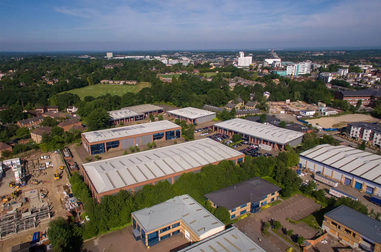 Aerial view of the Sterling Centre
