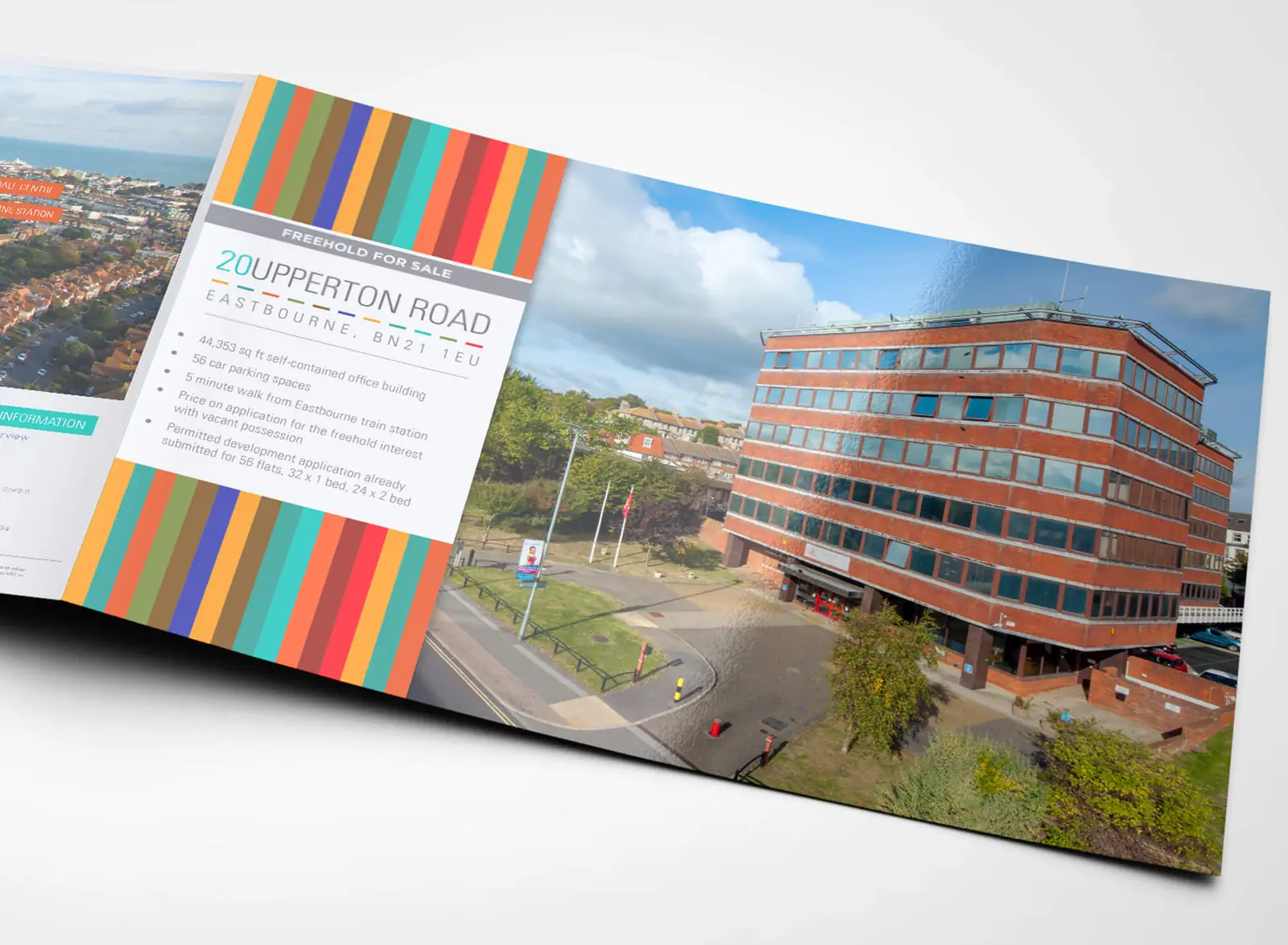 20 Upperton Road brochure with a striped cover
